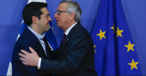 Tsipras meets Juncker Feb 2015